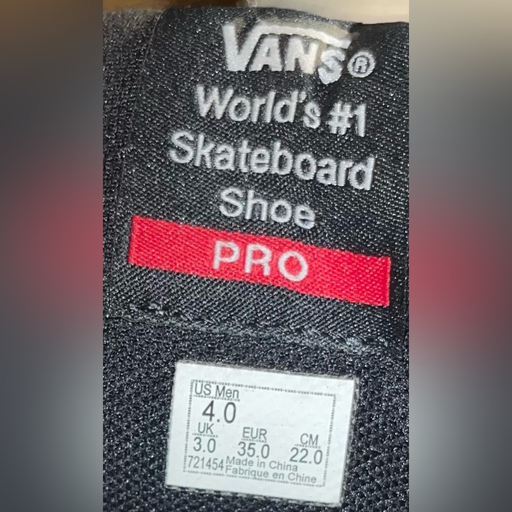 Vans Kyle Walker Pro Skateboard Shoes Men’s Size 4 Black White Pink Camo - Picture 13 of 15